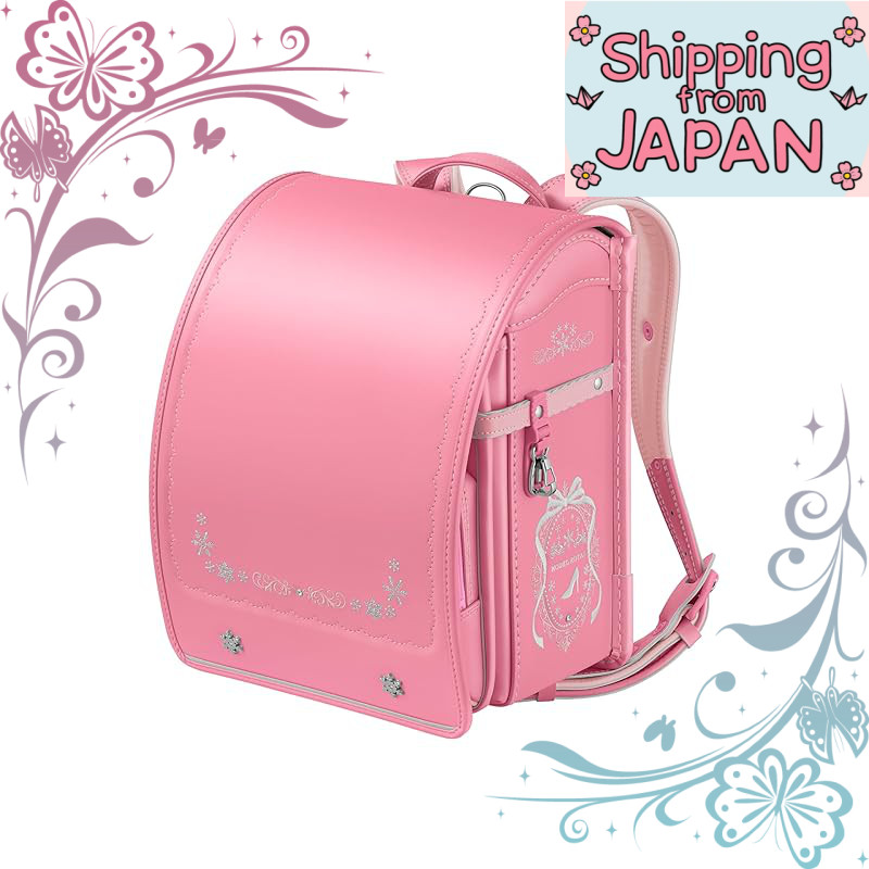Angel's Wing Model Royal Crystal School Backpack for Girls 2025 - Jewel White x Sherbet Mint, A4 Flat File Compatible