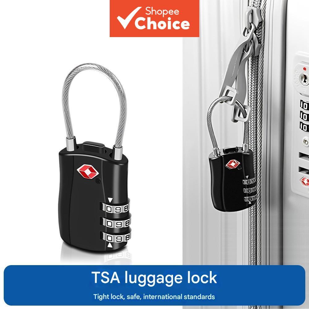 Travel Style Steel Wire Password Lock - European and American Steel Wire Rope Combination Lock Gaya Perjalanan Kunci Kawat Keluli Kod Eropah dan Amerika Kawat Keluli Kunci Kata Laluan