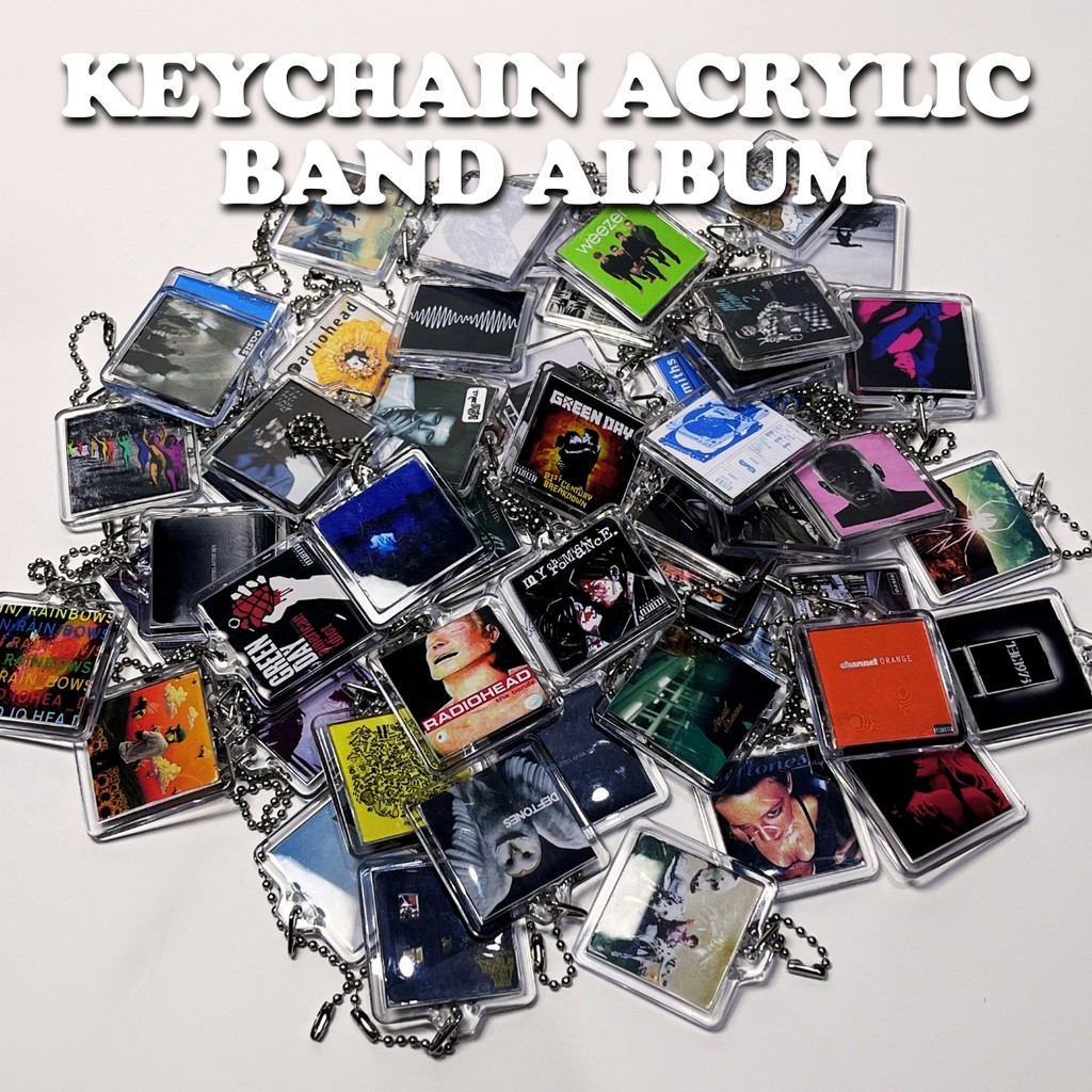 Acrylic Keychain Acrylic Keychain Band Album Cover Hardcore Metal Punk Rock Indie Pop Shoegaze Midwest Emo Skena #1