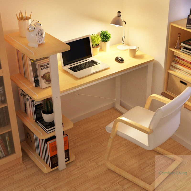 Computer Desk, Desktop, Home Simple Small Desk, Bookshelf Combination, Student, Children'S Learning Desk, Writing Desk