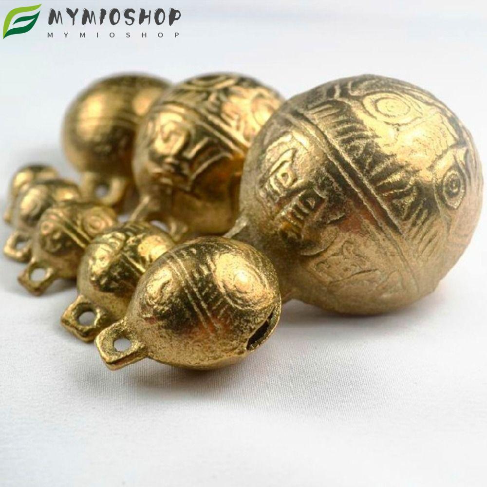 MIOSHOP Dog Collar Bells, Vintage Copper Bells Brass Bells, 11mm14mm18mm20mm53mm Mini DIY Crafts Pendants