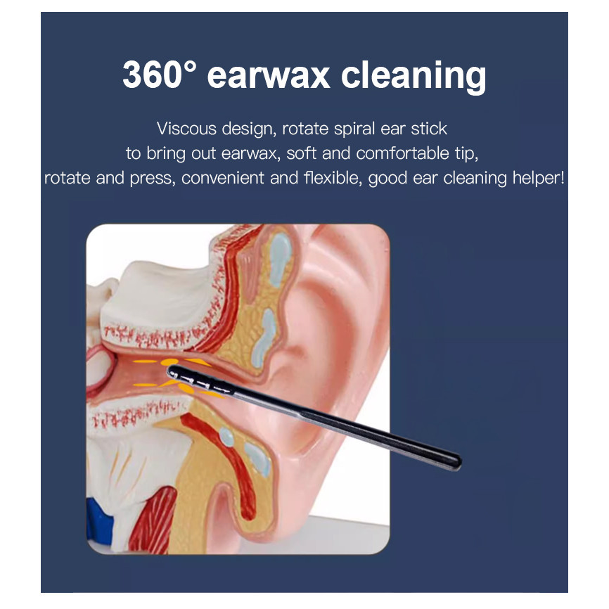 Versatile Purpose Diskaun terhad【Easily remove earwax】Sapu kapas pembersih saluran telinga melekit pakai buangNO.... - Image 2