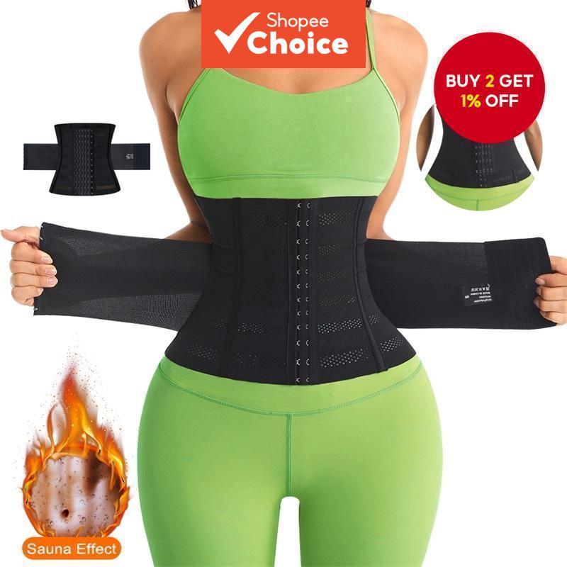 Women's Waist Trainer Corset Slimming Girdle Belt for Gym Workout Body Shaper Shapewear Peregangan Pinggang Wanita Korset Penggempal Badan Sabuk Latihan Gim Pembentuk Badan Pakaian Pembentuk