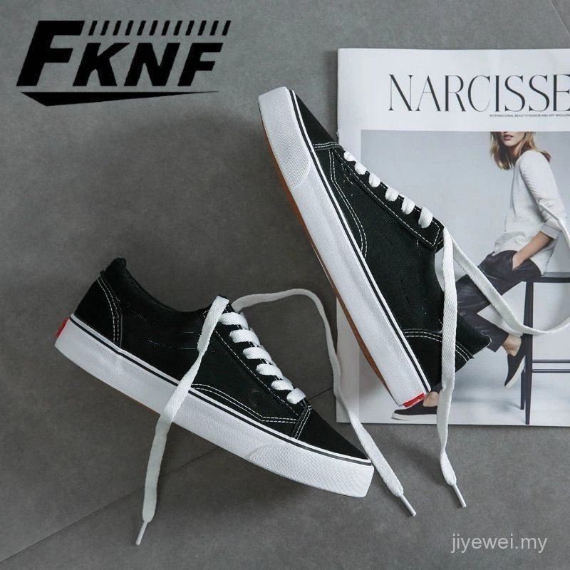  Classic Slip-On Black Pewter Checkerboard Sneakers Converse