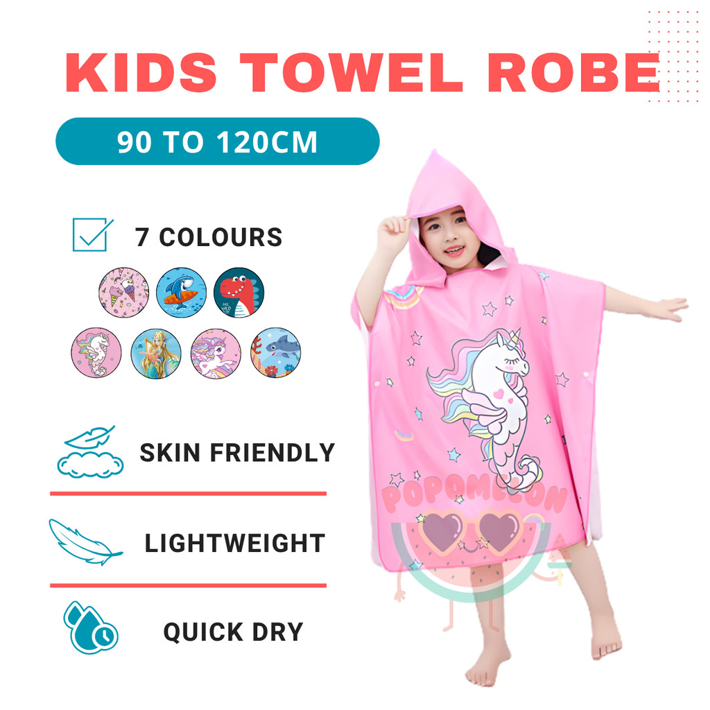 Tuala budak berhud kids beach cartoon towel kids hooded towel tuala berenang tuala mandi