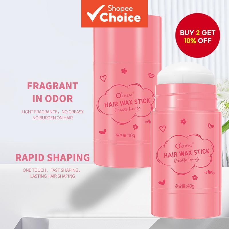 Solid Styling Wax Stick, Flyaway Control Paste, Long-lasting Hair Setting Cream