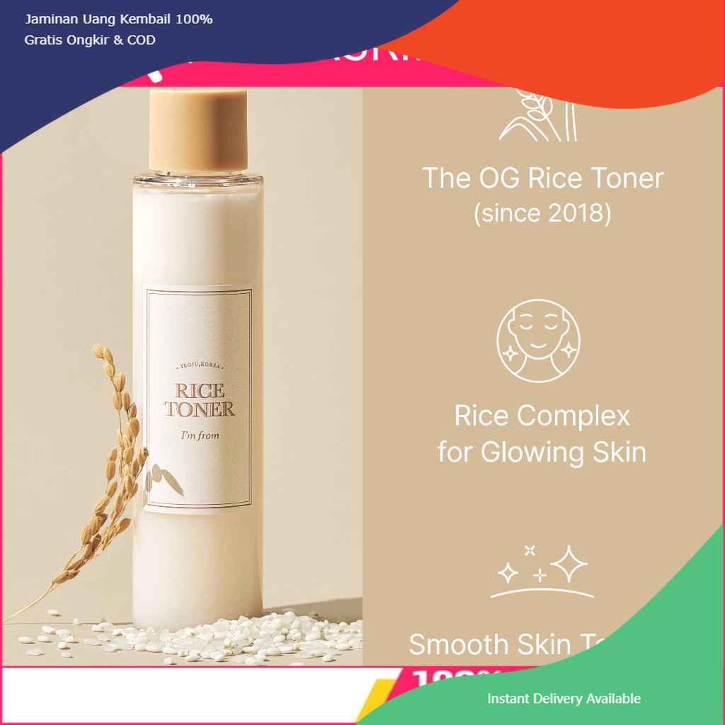 I'm from Rice Toner Hydration Boost For Dull Skin (150ml) 0 29