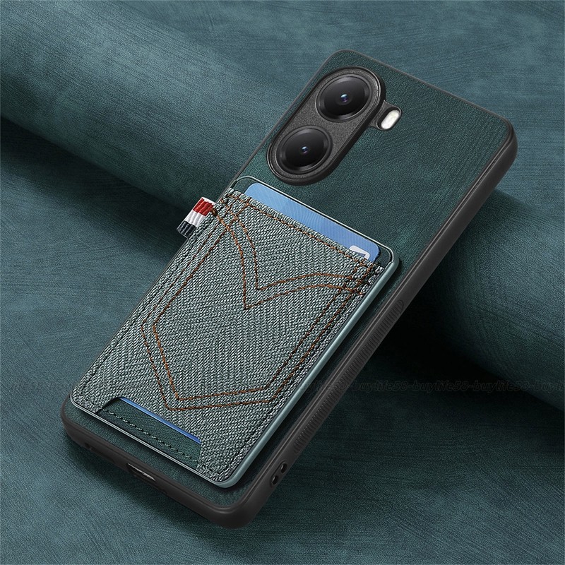 Skin-Feel Sticker Leather Card Case Suitable for POCO X8 X7 X6 X5 X4 X3 M6 M8S M8 Pro Shock-resistant Case Phone Case