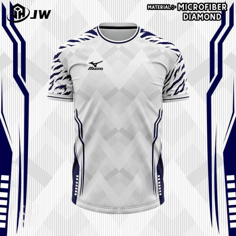 Tiger patterned jersey, MIZUNO， New design for 2025, men's quick drying football jersey, breathable ultra-fine fiber jersey, team jersey, free customization