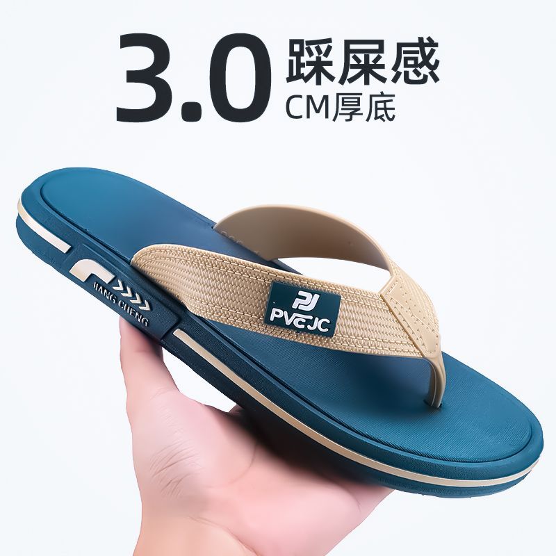 Flip-Flops Men Summer Outdoor Wear Anti-Slip Slippers Sports Soft Sole Wear-Resistant Beach Sandals20251109