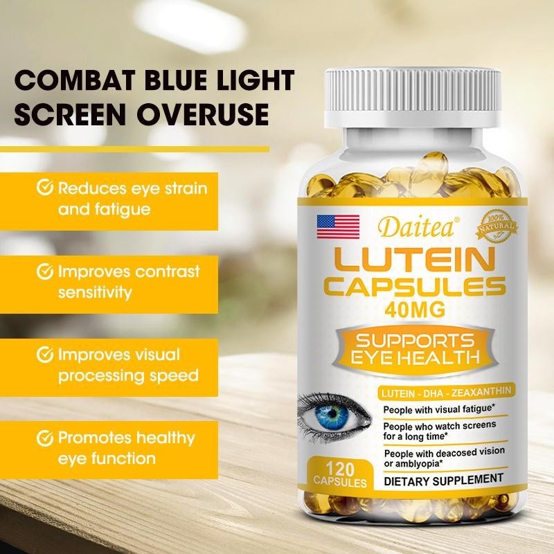 Quality Purpose Daitea Eye Complex contains Lutein Zeaxanthin Supports health improves vision antioxidants 30/60/120 ... - Image 3