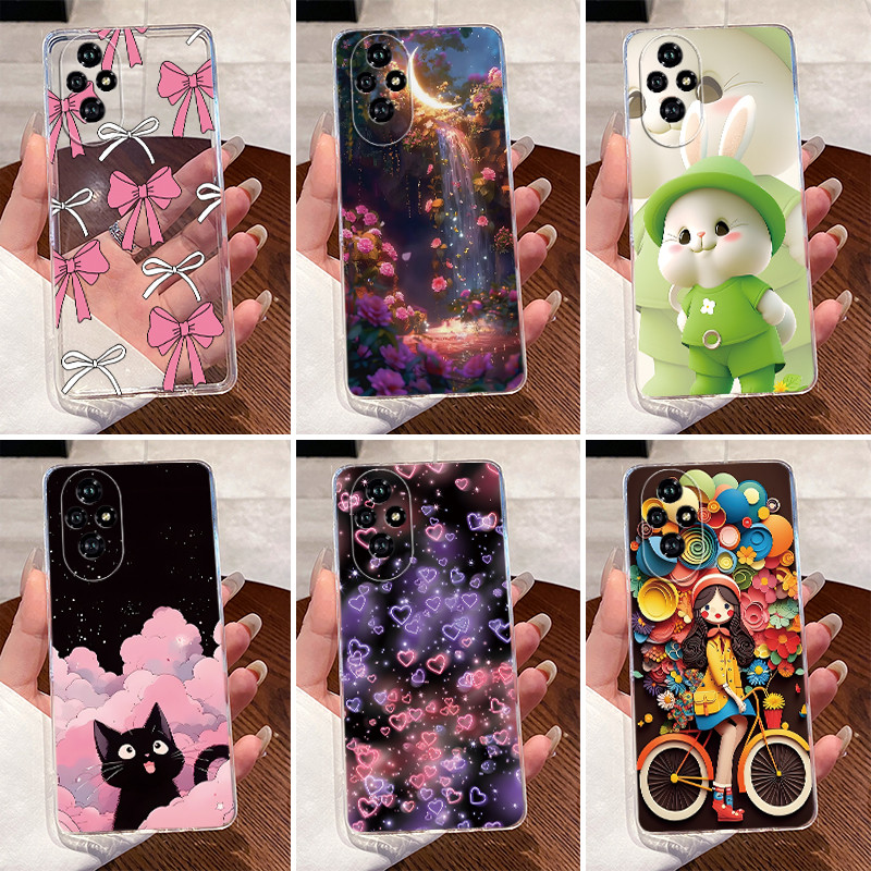 For Honor 200 200Pro 5G Casing Clear Luxury Cute Love Rabbit Funny Cool Soft Silicone Phone Case Honor 200 Pro Honor200 Back Cover
