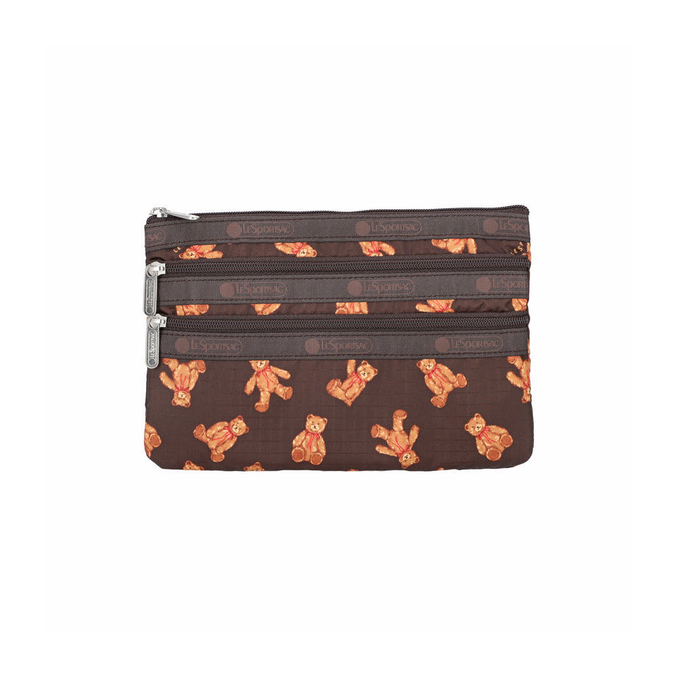 LeSportsac 3-Zip Cosmetic - Teddy Bear Wonderland