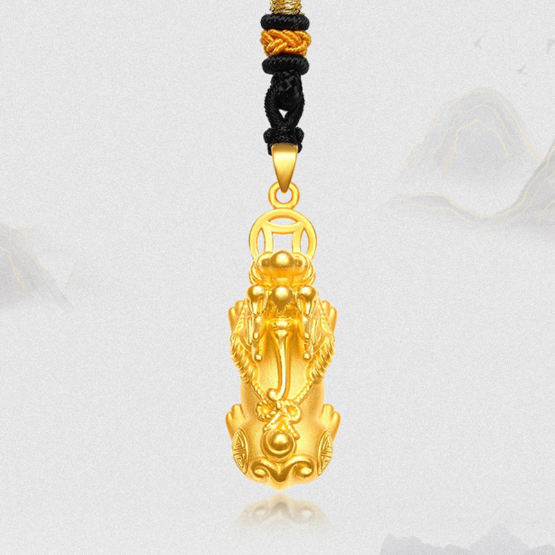 916 gold Pixiu Pendant/ emas loket 916 Lucky Pixiu charm gold 916