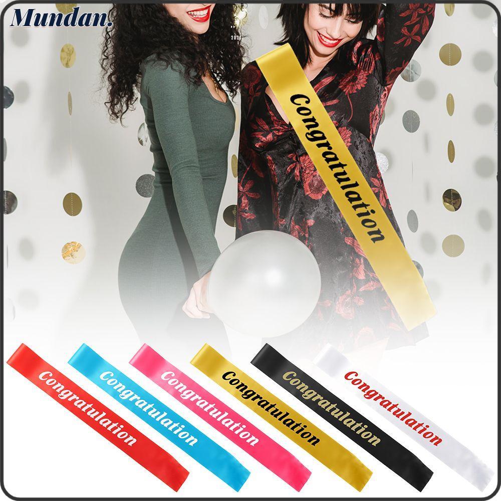MUNDAN 1pc Congratulation Sash Fashion Festival Graduation Sash Belt Decoration