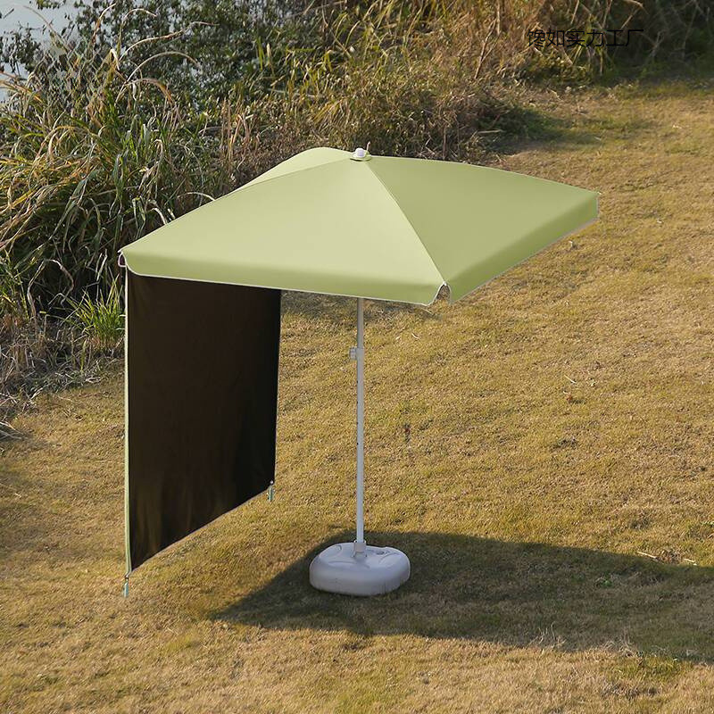 Stall Dedicated Umbrella Outdoor Sun Umbrella Camping Large Sunshade Sunscreen Portable Trolley