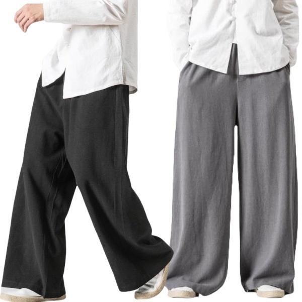 【READY STOCK】ProMan Seluar Lelaki Longgar Kaki Lebar Saiz Besar Kasual Warna Tunggal Sukan Sederhana Men's loose pants