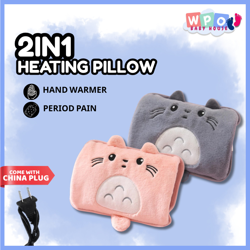 Rechargeable Warmer Pillow Totoro Hot Water Bag Warm Water Bag Period Hot Water Bag Electric Hot Bag for Period Pain