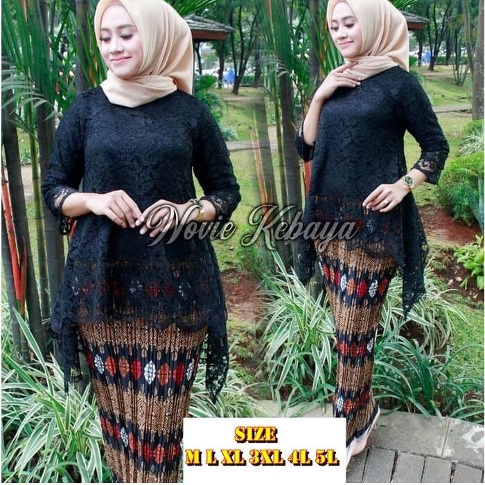 Versatile Quality SETELAN KEBAYA RINJANI JUMBO BIG SIZE M-5XL / BESAR LD 120-130/ TUNIK JUMBO/ RINJANI/ AURORA Durabl... - Image 5