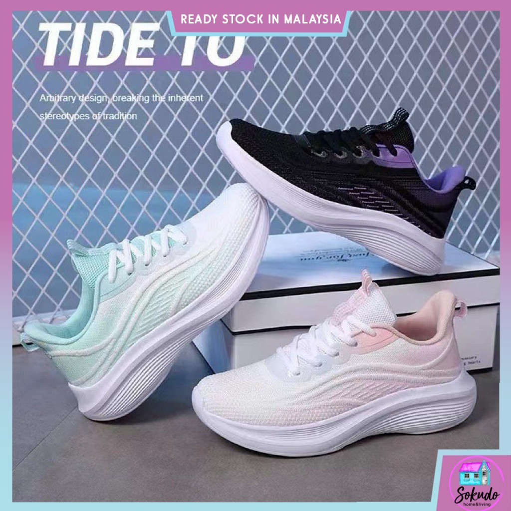 Running Outdoor Wear Sport Shoes Women Sneaker Kasut Running Perempuan Sepatu