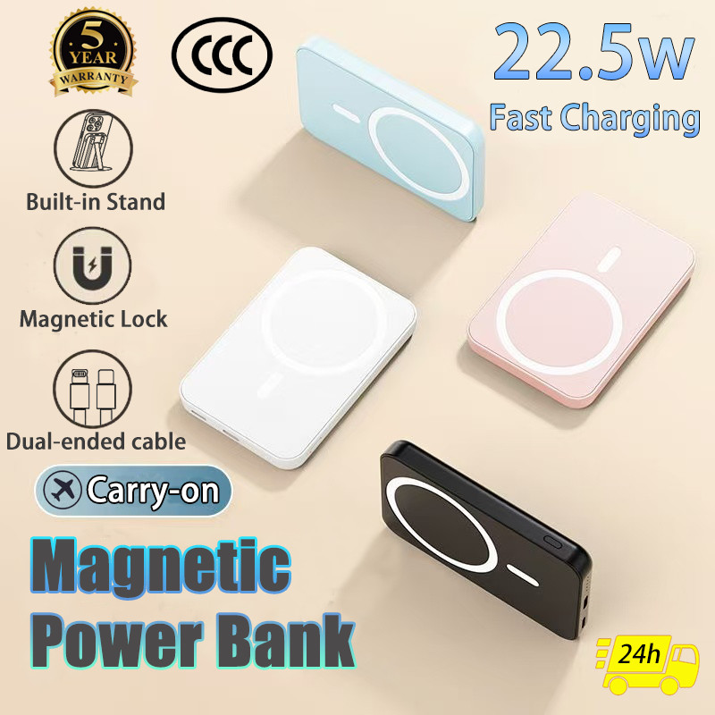 ✅20000mAh✅ WP 3c Powerbank 30W Fast Charging With Stand&Cable Wireless Magnetic Power Bank For iPhone&Android 磁吸充电宝