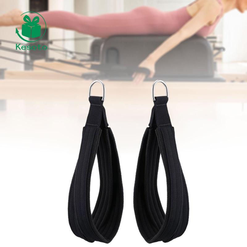 Kesoto 2x Double Loop D Ring Straps for Reformer Pilates Straps Beginner Workout