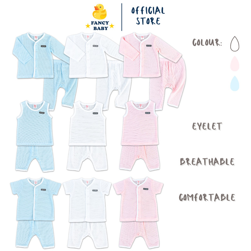 Eyelet Newborn Baby Clothing Baby Clothes Baby Girl Clothing Baby Boy Clothing Baju Baby Newborn Bayi Baju Lubang