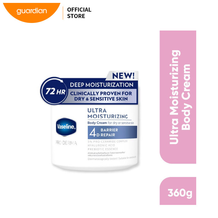 Vaseline Pro Derma 4 Ultra Moisturizing Body Cream 360g
