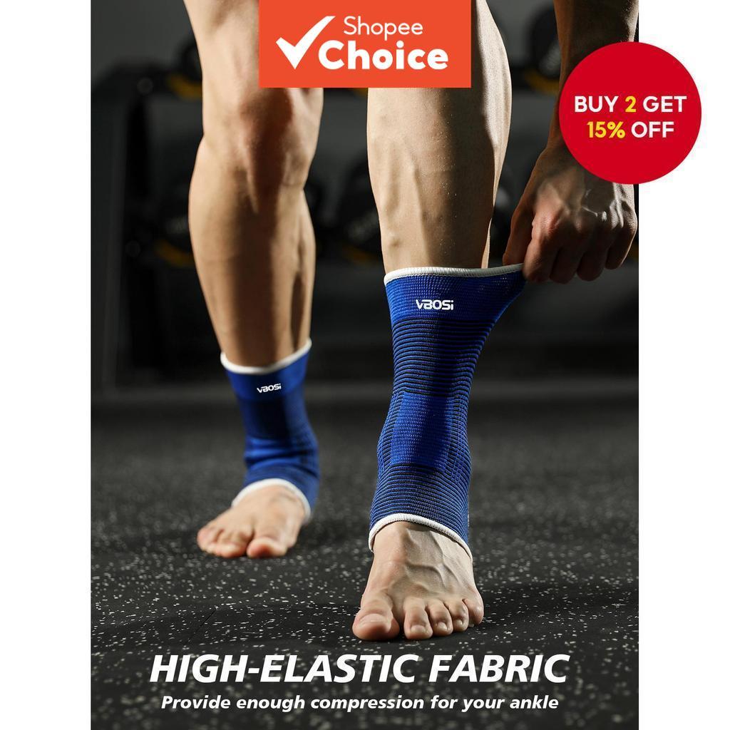 1 Pair Of High Elastic Compression Knitted Sports Ankle Support For Basketball, Weightlifting And Badminton