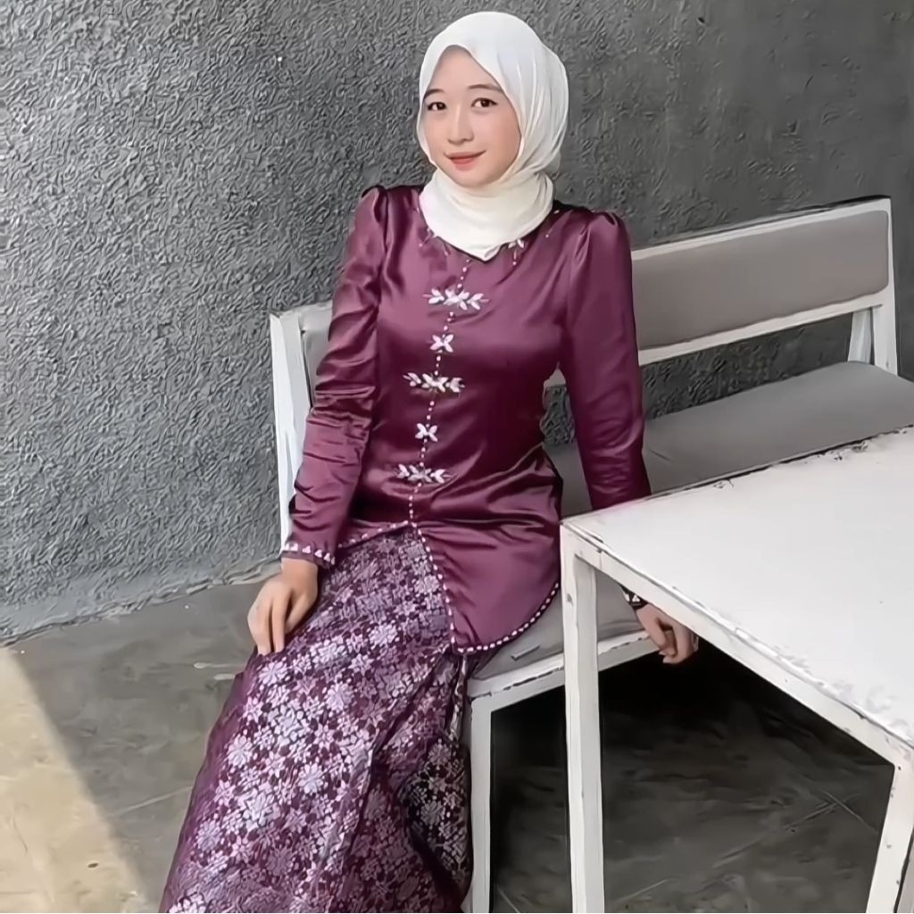 Multi Have Alana One Set Baju Kurung Melayu Rok Songket Modern Premium Termurah | Atasan Wanita Terbaru Kekinian Sete... - Image 3