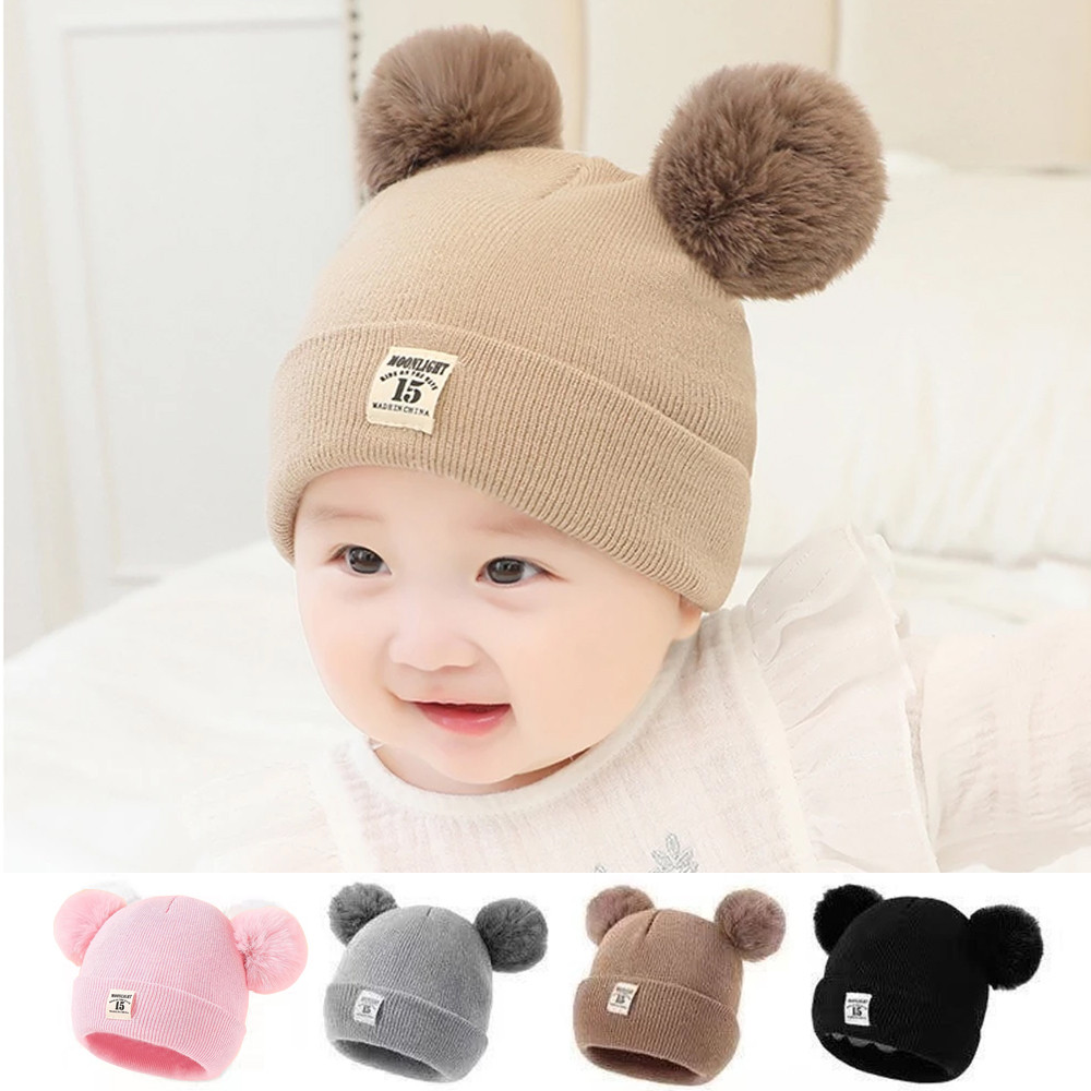 Oni Beanies Hat Baby Knitted Hat Baby Newborn Kids Cap Snowcap Cotton Topi Bayi Budak