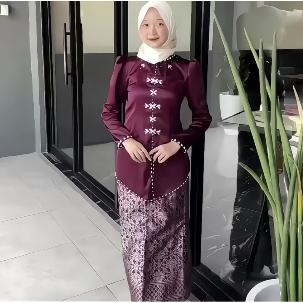 Premium Must Alana One Set Baju Kurung Melayu Rok Songket Modern | Atasan Wanita Kekinian Kondangan Durable - Image 4