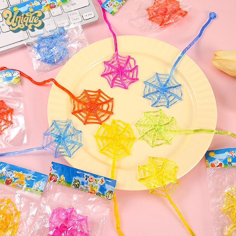 (Unique) 10/20Pcs Stretchable Sticky Hands Toys Fun Spider Web Sticky Wall Climbing Climber Toy Kid Prizes Goodie Bag Filler Party Favors new