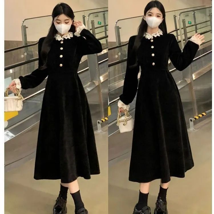 Hepburn Style Large Size Dress - French Retro Classic Outfit | Quick Shipping