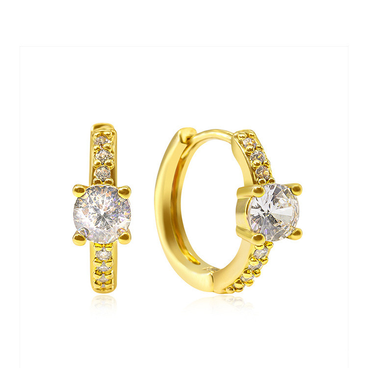 Emas 916 Subang / Emas 916 Anting-anting/ Diamond Gold 916 Hoop Earring