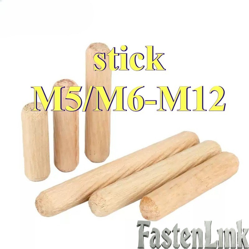 Log stoppers, wood nails, solid wood sticks, tenons, twill wedges, wood bolts, logs, small wood dowels, wardrobe cabinet connectors M5/M6/M8/M10/M12[12wwg-FC]
