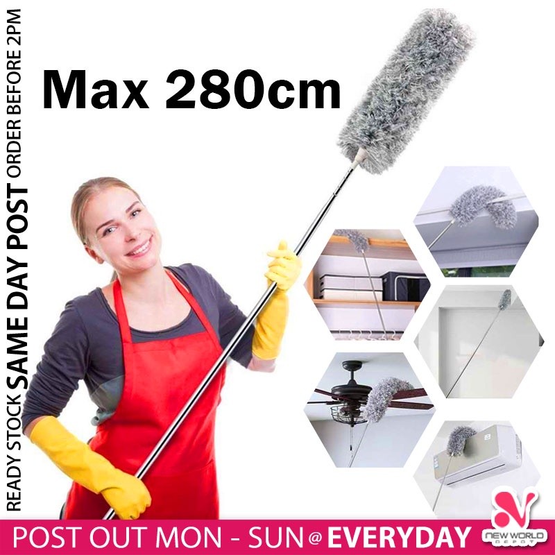  Cleaning Brush Feather Long Microfiber Duster Elasticity Duster NWDHabuk Cleaning》HandleExtra《 Bendable