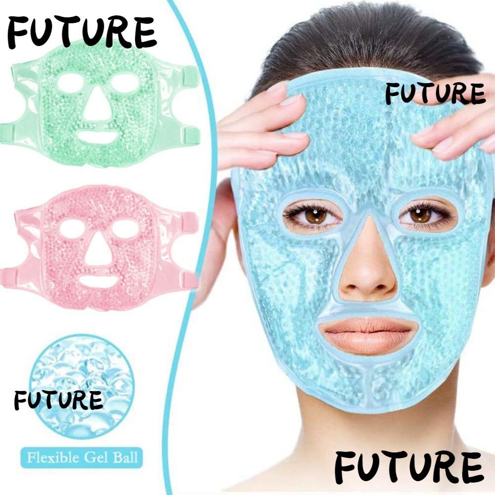 HL-FUTU Sleeping Ice Pack, Reduce Face Puff Reusable Ice Gel Eye Face , Facial Repair Relieve Fatigue Cold and Hot Heat Gel Beads Compress Skin Care Tool for Woman SPA