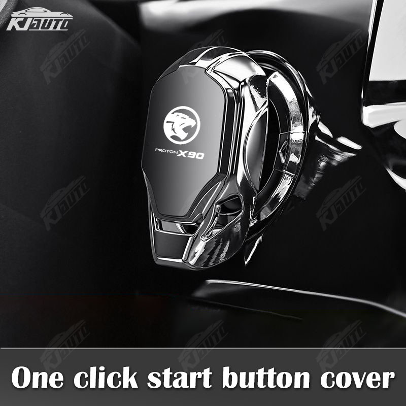 Proton X90 One-Click Start Button Cover Alloy Ignition Switch Protection Cap Car Moto Engine Ignition Button Decor