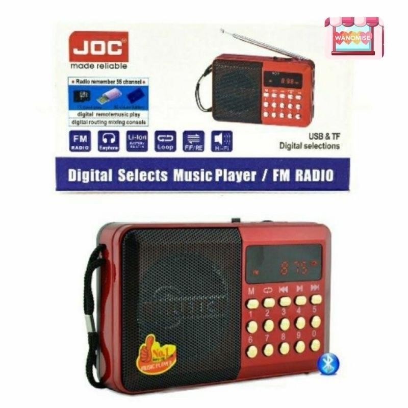 Original JOC Radio FM JOC Digital Selects Music Player/FM Radio / USB & TF / Bluetooth H1011USB H1011BT h110BT