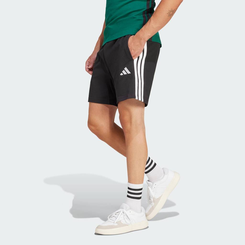 Lifestyle Essentials 3-Stripes Single Jersey Shorts 7-Inch Men Black JD1891