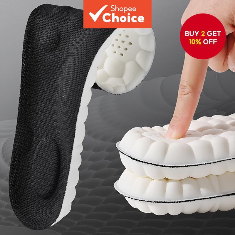 High Elasticity Latex Sport Insoles Breathable Arch Support, Shock Absorbing Comfortable Cushion Pads For Running Walking