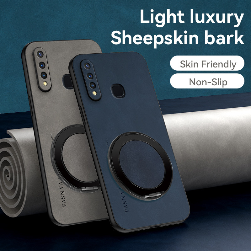 Case OPPO A8 A31 PDBM00 CPH2015 CPH2073 CPH2081 CPH2029 CPH2031 casing Metal rotating magnetic bracket lens protection, shockproof shell case