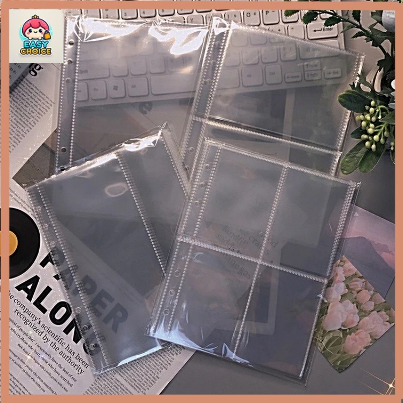 Photo Storage Bag A5 Binder Sleeves 1/2/4P Album Refill Inner Cards Photocard Home Decor Pages Storage 10pcs/set COD