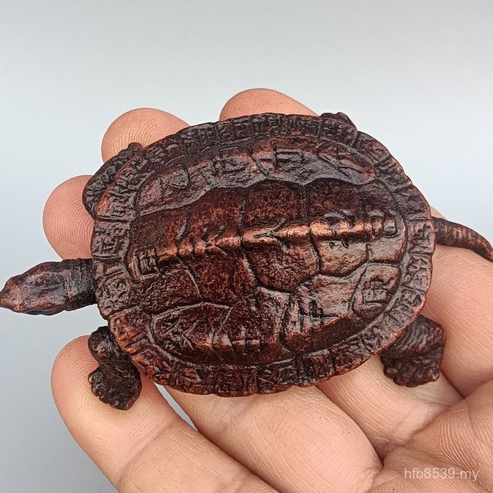 Paperweight Ornaments Solid Desktop Handle Piece Copper Turtle Small Turtle Tea Pet Longevity Turtle Ornaments Crafts CPCP