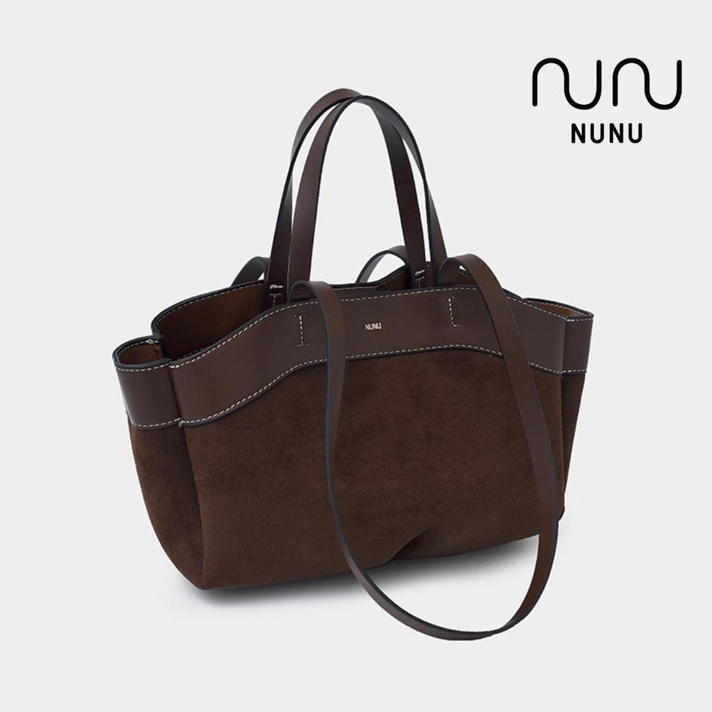 NUNU Dovie Suede Bag - Women Fashion Tote Bag and Handbag PU Leather Free Pouch Beg Tangan Wanita Kulit PU