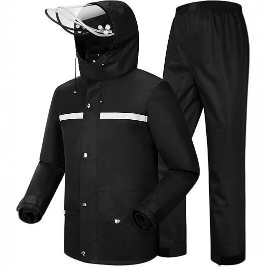 Raincoat Rain Pants Suit Men's Split Long Full Body Rainproof Electric Motorcycle Takeaway Riding Split Raincoat