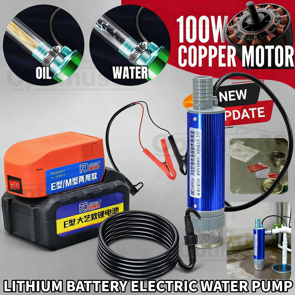 Lithium Battery Electric Oil Water Pump For 21V Batteries Makita/DaYi Dual-Use Cordless Diesel Fuel Water Transfer Pump