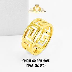 MYDORA Cincin Golden Maze (5G) l EMAS 916/22K
