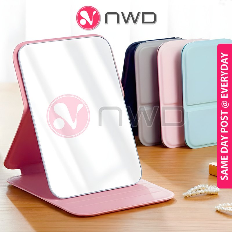 《 》 Mini Foldable Mirror Travel Cosmetic Makeup Mirror Cermin Boleh Lipat 折叠镜子 NWD